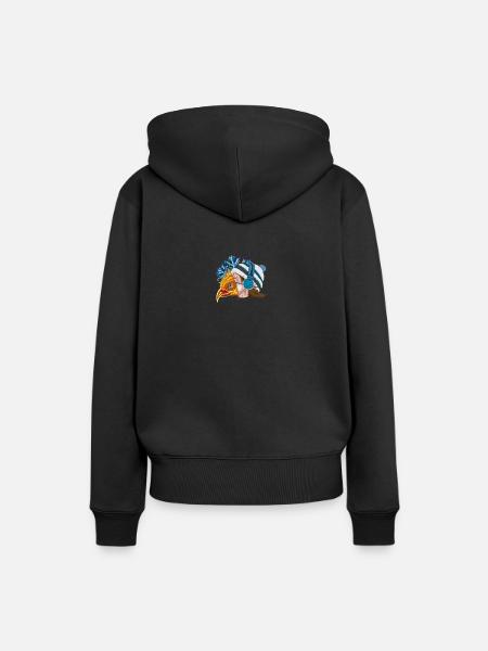Winter Phönix - Frauen Premium Bio Hoodie - Schwarz