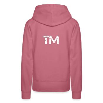 TM Gift Idea Marque de commerce Copyright Marque - Sweat à capuche Premium bio Femme - mauve - Dos - Isabella (175cm)