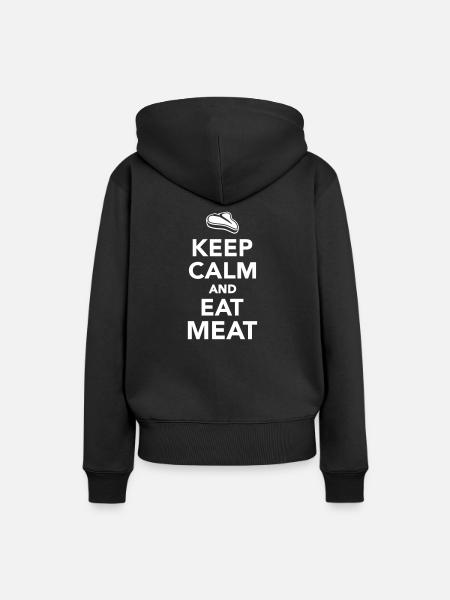 Fleisch - Frauen Premium Bio Hoodie - Schwarz