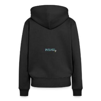 Putzfrau - Putzfee Dankeschön Anerkennung Geschenk - Frauen Premium Bio Hoodie - Schwarz - Hinten - Julia (174cm)