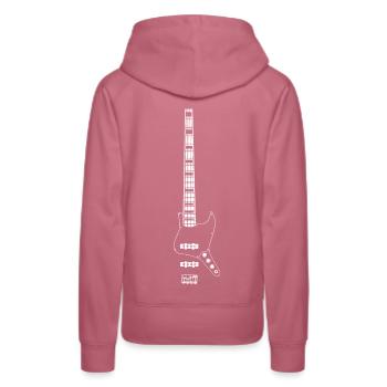 basse - Sweat à capuche Premium bio Femme - mauve - Dos - Isabella (175cm)