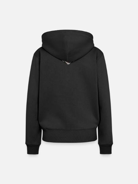 Omnis Diamant Sportlogo - Frauen Premium Bio Hoodie - Schwarz