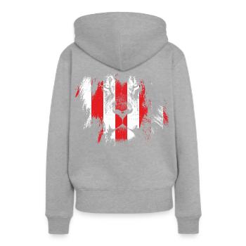 León, football fans from Bilbao - Women’s Premium Organic Hoodie - heather grey - Back - Selfina (174cm)