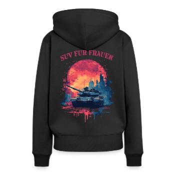 Débardeur - SUV pour femme - Sweat à capuche Premium bio Femme - noir - Dos - Julia (174cm)