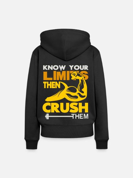 Body Building - Frauen Premium Bio Hoodie - Schwarz