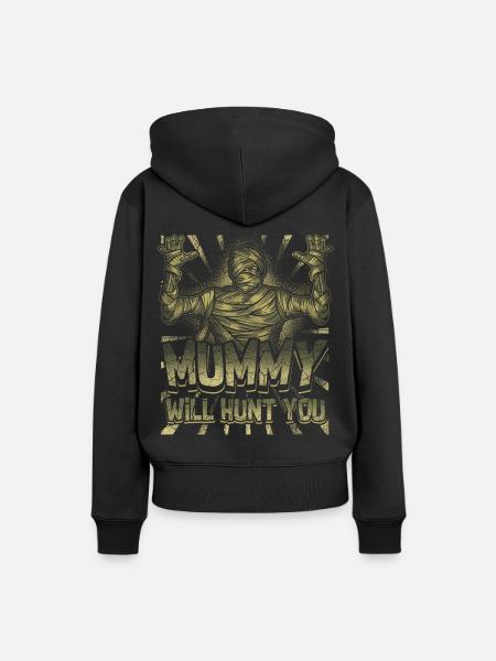 Mumien - Frauen Premium Bio Hoodie - Schwarz