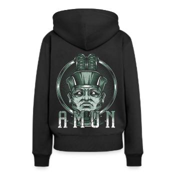 Dieu du saule dieu égyptien égyptien - Sweat à capuche Premium bio Femme - noir - Dos - Julia (174cm)