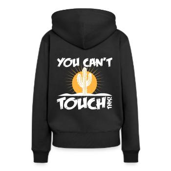 Cactus Cactus Cactus Cactus Musique de famille - Sweat à capuche Premium bio Femme - noir - Dos - Julia (174cm)