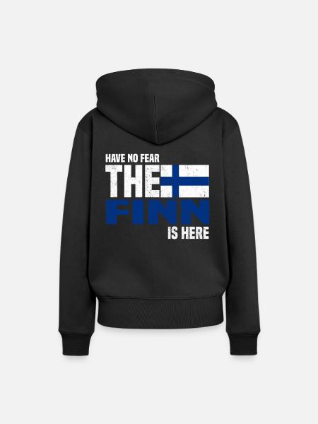 Finnland - Frauen Premium Bio Hoodie - Schwarz