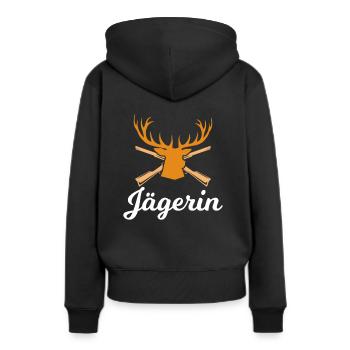 Tueuse Hirschgeweih - Sweat à capuche Premium bio Femme - noir - Dos - Julia (174cm)