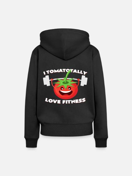 Tomate - Frauen Premium Bio Hoodie - Schwarz