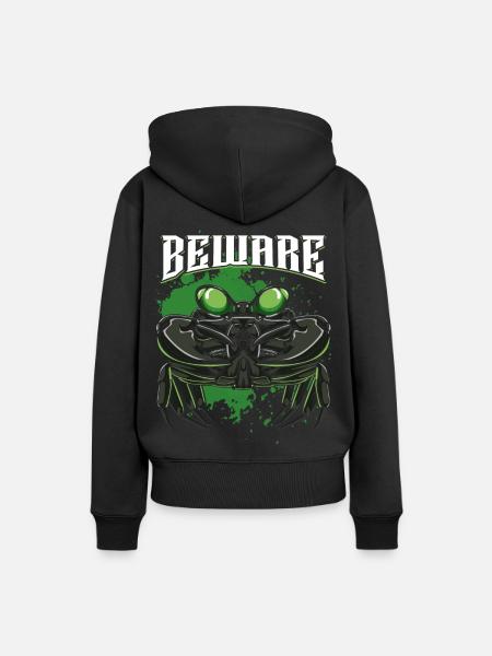 Krabbe - Frauen Premium Bio Hoodie - Schwarz
