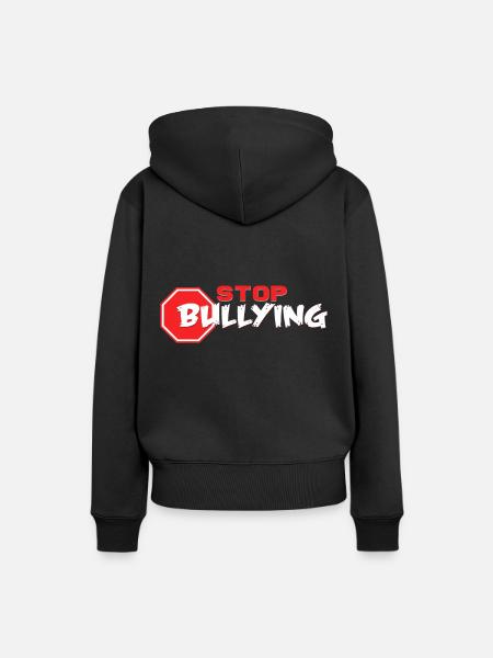 Anti Bullying - Frauen Premium Bio Hoodie - Schwarz