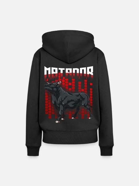 Stier - Frauen Premium Bio Hoodie - Schwarz