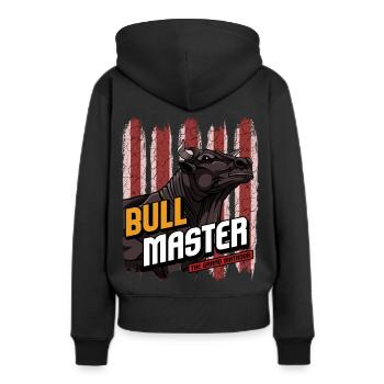 Maître taureau | Cadeau de taureau de masculinité - Sweat à capuche Premium bio Femme - noir - Dos - Julia (174cm)