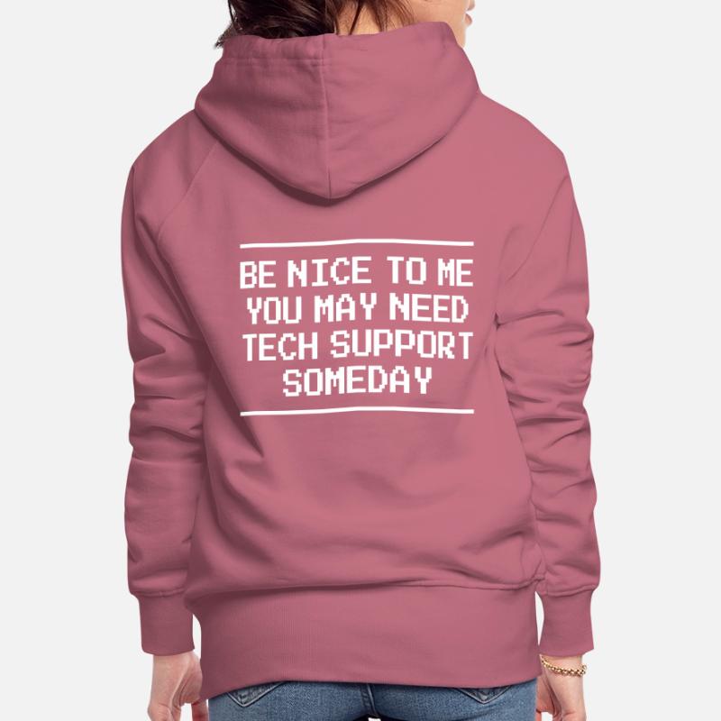 Tech Support Informatik Computer IT Technik Frauen Premium Bio Hoodie