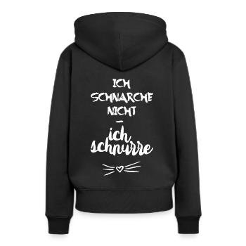 Je ne ronfle pas, je ne ronfle pas - Sweat à capuche Premium bio Femme - noir - Dos - Julia (174cm)