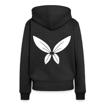 Wings Elven Wing Fairy Wing Butterfly Wing - Women’s Premium Organic Hoodie - black - Back - Julia (174cm)