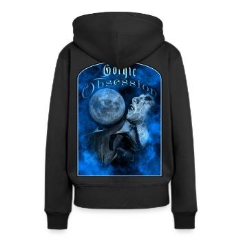 Obsession gothique Vampire - Sweat à capuche Premium bio Femme - noir - Dos - Julia (174cm)