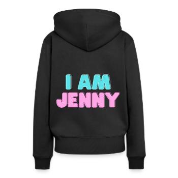 I'm Jennifer Jenny Name Gifts - Women’s Premium Organic Hoodie - black - Back - Julia (174cm)