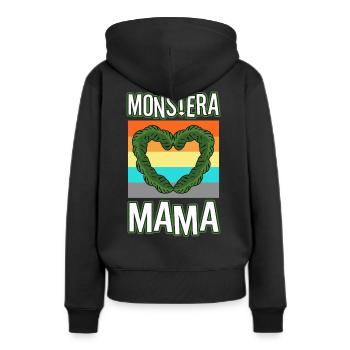 Monstera Mama - Women’s Premium Organic Hoodie - black - Back - Julia (174cm)