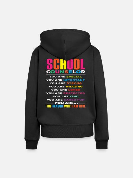 Schulberater Inspirierende Worte - Frauen Premium Bio Hoodie - Schwarz