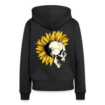 Les punks ne sont pas morts - Sweat à capuche Premium bio Femme - noir - Dos - Julia (174cm)