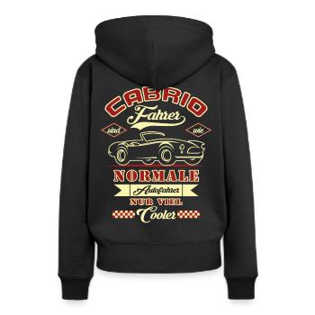 Cabrio Fahrer sind wie normale Autofahrer - Frauen Premium Bio Hoodie - Schwarz - Hinten - Julia (174cm)