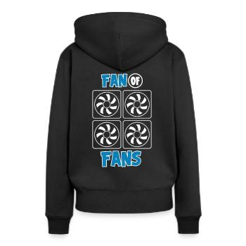 Fan Von Fans Hvac techniker Klimatechnike - Frauen Premium Bio Hoodie - Schwarz - Hinten - Julia (174cm)