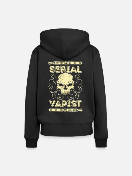 Vaping Serial Vapist E-zigarette - Frauen Premium Bio Hoodie - Schwarz