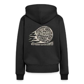 La pyrotechnie n’est pas un crime - Meme Spruch - Sweat à capuche Premium bio Femme - noir - Dos - Julia (174cm)