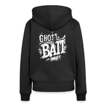 Appât fantôme Police hantée Appât fantôme | Paranormal - Sweat à capuche Premium bio Femme - noir - Dos - Julia (174cm)