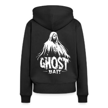 Appât fantôme Appât fantôme | Paranormal Motif - Sweat à capuche Premium bio Femme - noir - Dos - Julia (174cm)