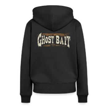 Appât fantôme Appât fantôme Bouclier paranormal Design - Sweat à capuche Premium bio Femme - noir - Dos - Julia (174cm)