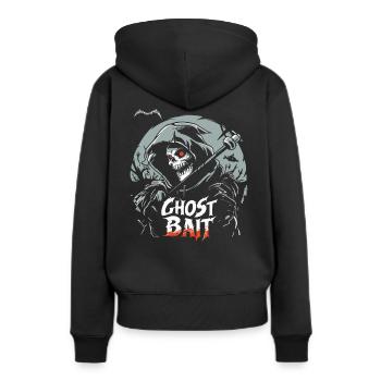 Appât fantôme Grim Reaper Appât fantôme | Paranormal - Sweat à capuche Premium bio Femme - noir - Dos - Julia (174cm)