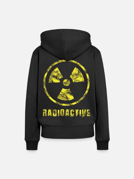 Fizyk radioaktywny - Dame Premium hoodie, økologisk bomuld - sort