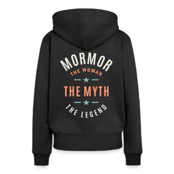 Womens Mormor The Woman Myth Legend Christmas - Women’s Premium Organic Hoodie - black - Back - Julia (174cm)