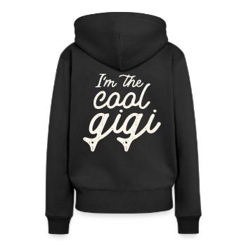 I'm The Cool Gigi - Women’s Premium Organic Hoodie - black - Back - Julia (174cm)