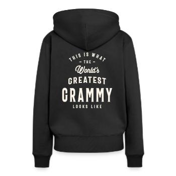 This is What The World's Greatest Grammy Grandma - Women’s Premium Organic Hoodie - black - Back - Julia (174cm)