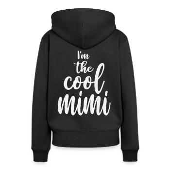 I'm the Cool Mimi Funny Grandma - Women’s Premium Organic Hoodie - black - Back - Julia (174cm)