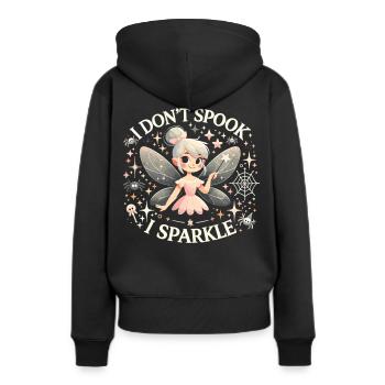 T-shirt fée d’Halloween pour filles - Sweat à capuche Premium bio Femme - noir - Dos - Julia (174cm)