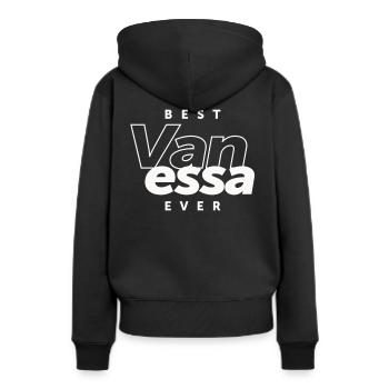 Best Vanessa Ever - Name Vanessa - Women’s Premium Organic Hoodie - black - Back - Julia (174cm)