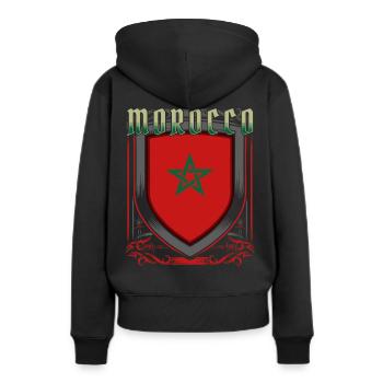Morocco - Women’s Premium Organic Hoodie - black - Back - Julia (174cm)