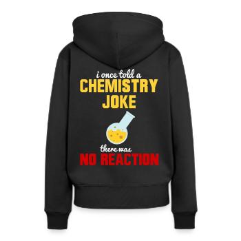 chimiste - Sweat à capuche Premium bio Femme - noir - Dos - Julia (174cm)
