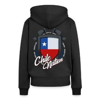Chili - Sweat à capuche Premium bio Femme - noir - Dos - Julia (174cm)