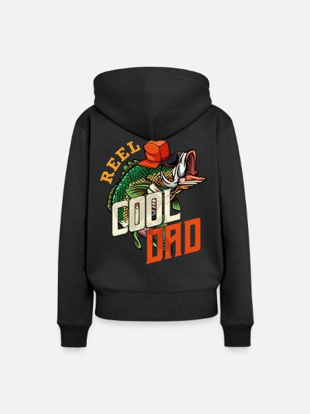 Angler - Frauen Premium Bio Hoodie - Schwarz