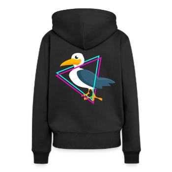 seagulls - Women’s Premium Organic Hoodie - black - Back - Julia (174cm)