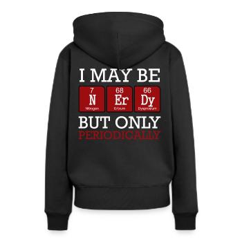 chimiste - Sweat à capuche Premium bio Femme - noir - Dos - Julia (174cm)