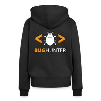 Bug Hunter programmer debugger - Women’s Premium Organic Hoodie - black - Back - Julia (174cm)