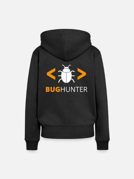 Bug Hunter Programmierer Debugger - Frauen Premium Bio Hoodie - Schwarz